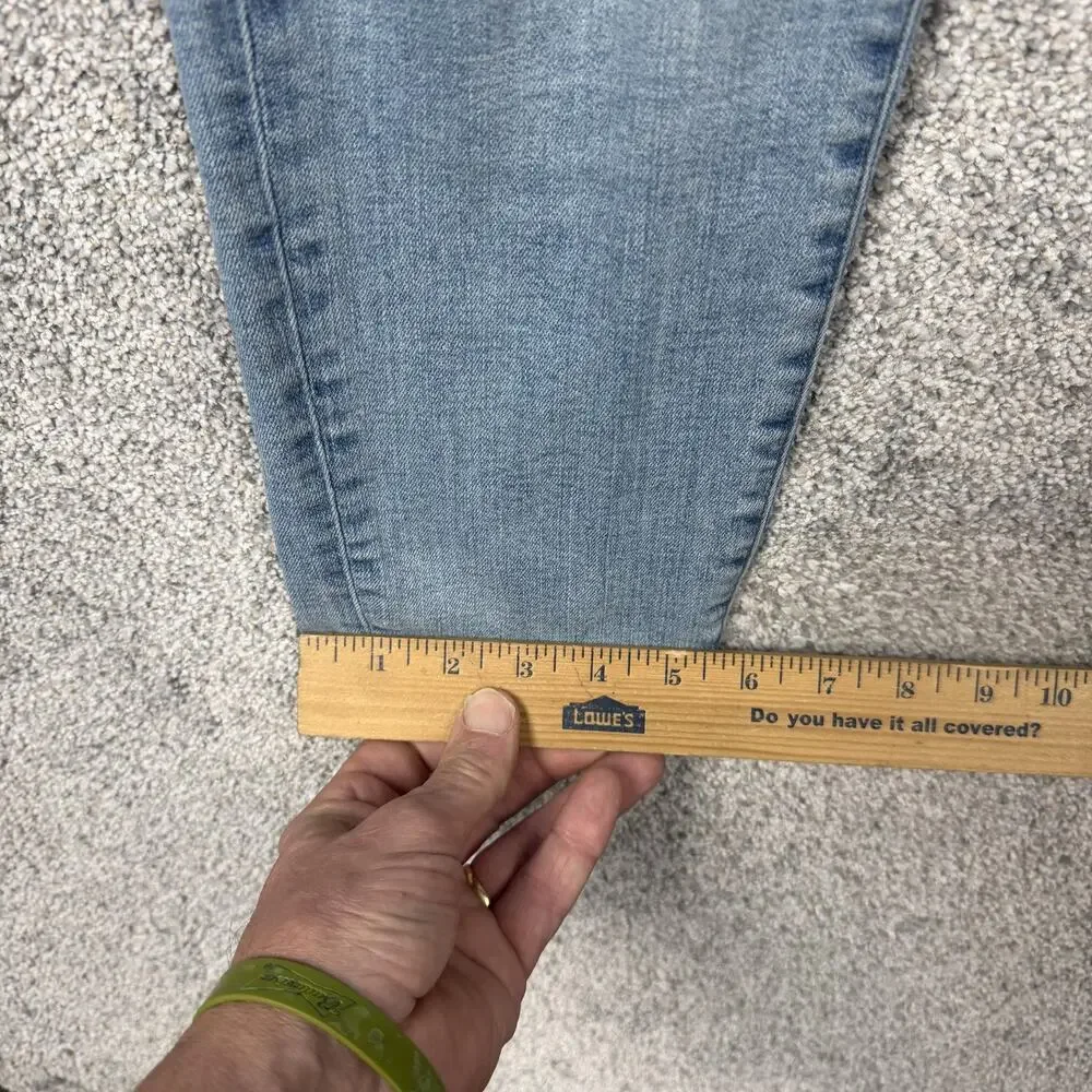 American Eagle Jeans Mens 28x26 Blue Airflex+ Skinny Distressed Ripped Denim